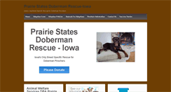Desktop Screenshot of iowadobermans.org