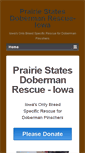 Mobile Screenshot of iowadobermans.org